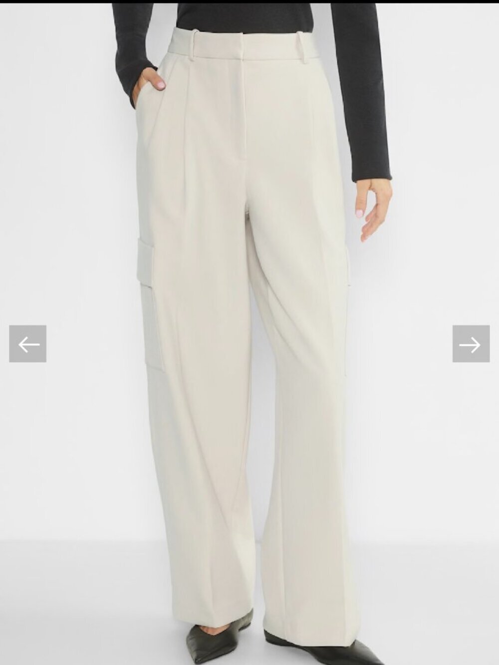 Babaton Spotlight Cargo Pant Wide Leg High Rise Pant size 10 - Picture 2 of 13